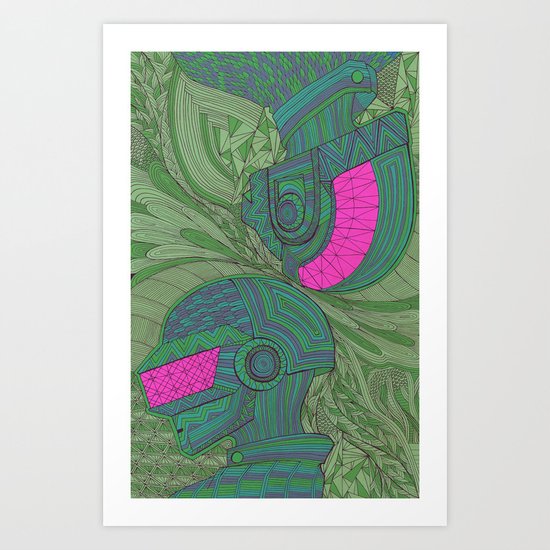 Daft Punk Art Print