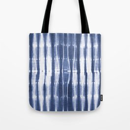 Blue stripes tie dye Tote Bag