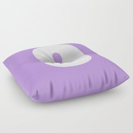 9 (White & Lavender Number) Floor Pillow