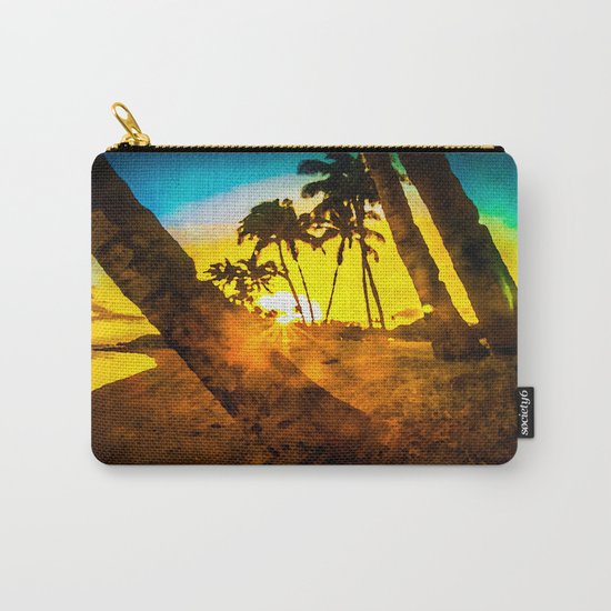sunset at the beach Carry-All Pouch