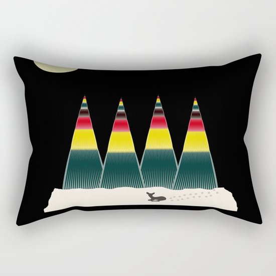 Sleepy Fawn Rectangular Pillow