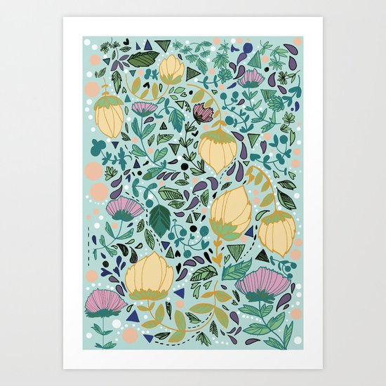 Flower Pattern Art Print