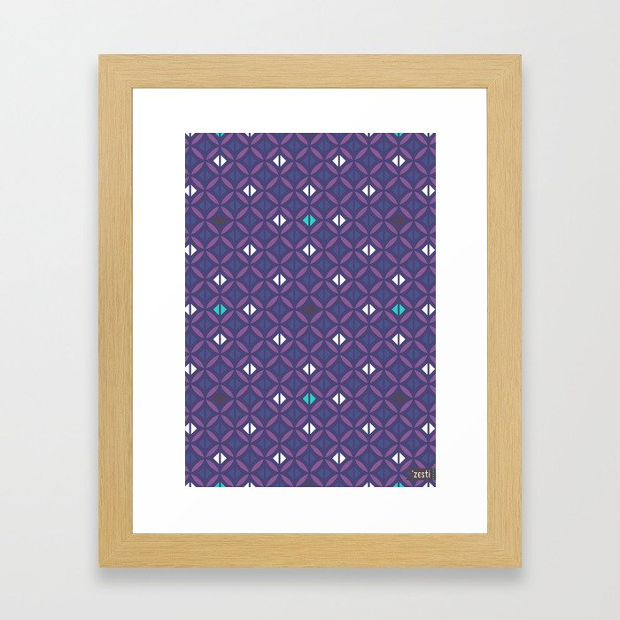 Arabian Nights Geometric Framed Art Print