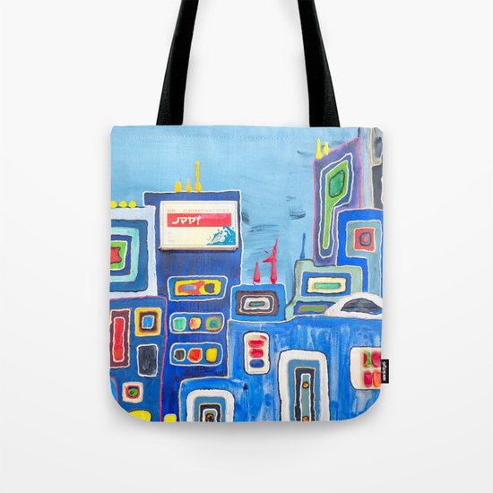 Urban Colorful City Tote Bag
