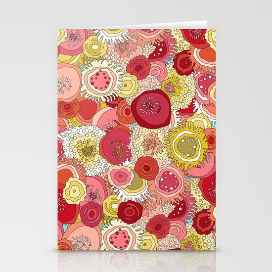 coral garden Stationery Cards