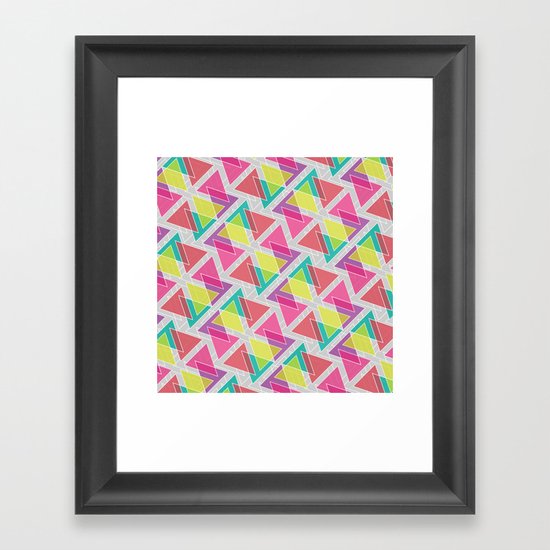 Let's Celebrate The Triangle Framed Art Print