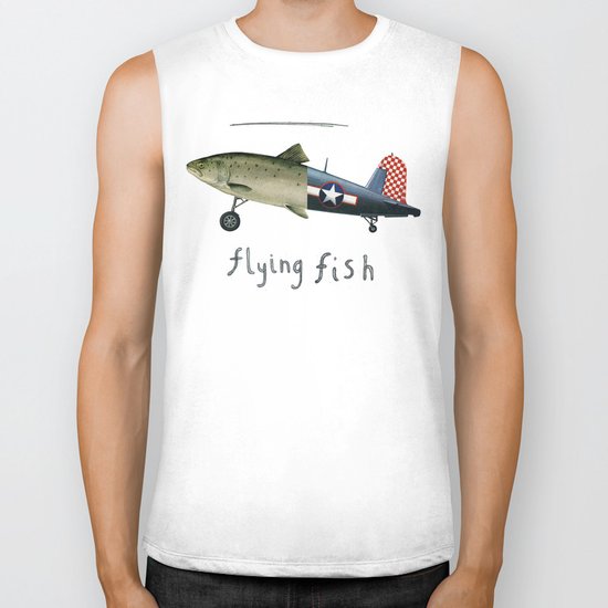 flying fish Biker Tank