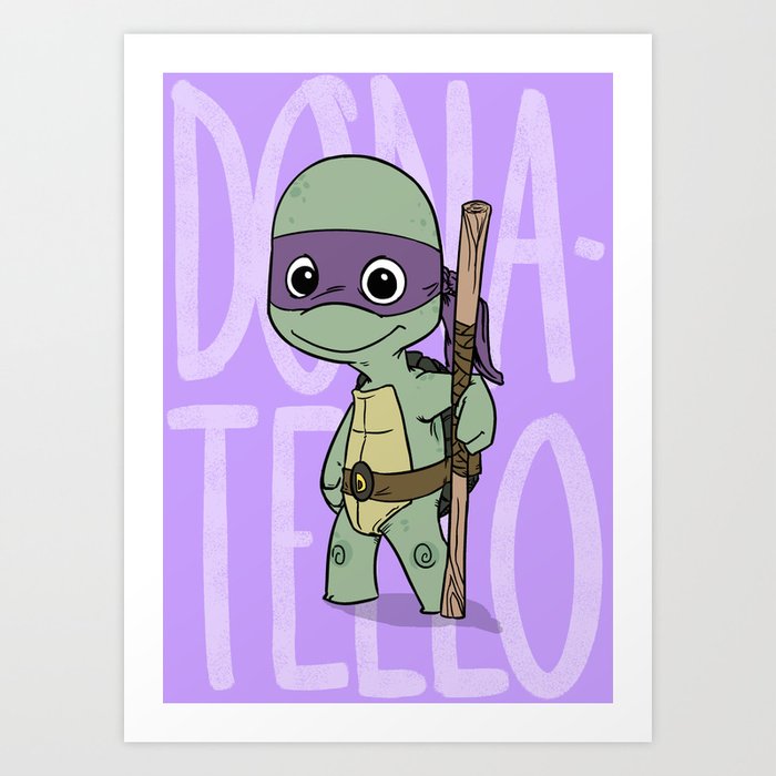 TMNT: Donatello (Cute & Dangerous) Art Print