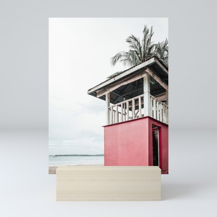 Tropical Beach Tower Philippines Pastel Tone Mini Art Print
