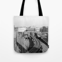 Dudley Station on the Boston Elevated Railway 1904 Tote Bag