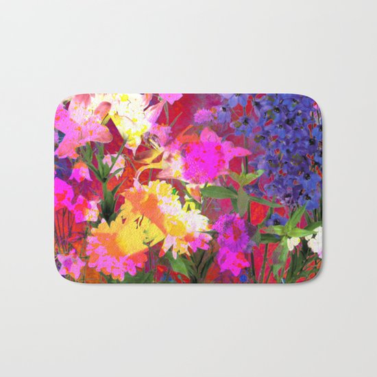 Floral chaos Bath Mat