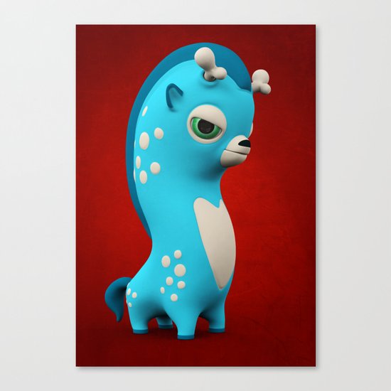 Cool Blue Wippo Canvas Print