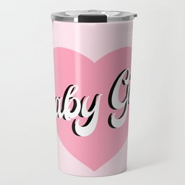 Baby Girl Pastel Pink Heart Travel Mug