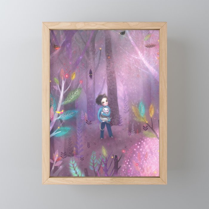 Into the Forest Framed Mini Art Print