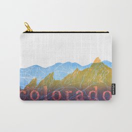 Colorado Mountain Boulder Flat Irons and Continental Divide Carry-All Pouch