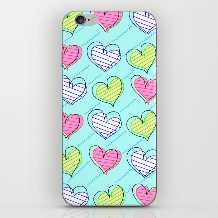 Colors heart iPhone Skin