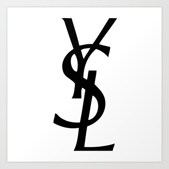 YSL logo Art Print