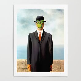 Rene Magritte The Son of Man, 1964 Artwork, Tshirts, Posters, Prints, Bags, Men, Women, Youth Poster