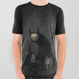Cat monster All Over Graphic Tee