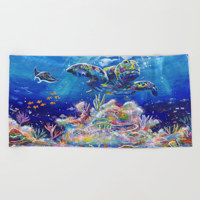 Te Honu ( The turtle) Beach Towel