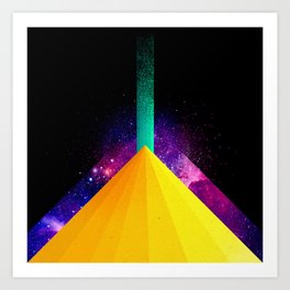 013 - Energy fall on the Pyramid Art Print