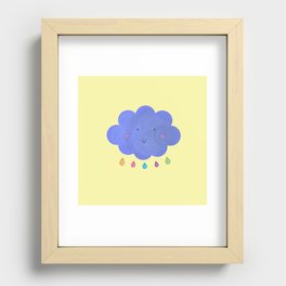 Happy cloud Recessed Framed Print