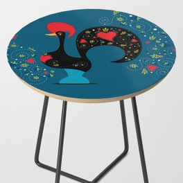 Portuguese Good Luck Rooster of Barcelos Side Table