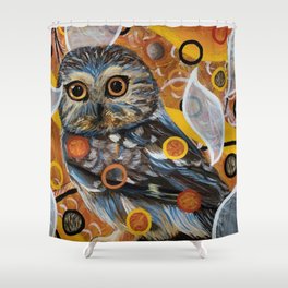 Owl Eyes Shower Curtain