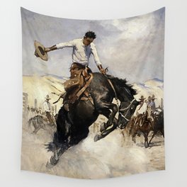 “Breezy Riding” Western Art by WHD Koerner  Wall Tapestry