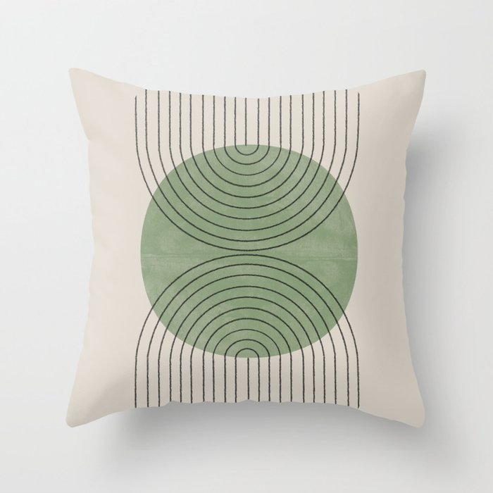 Perfect Touch Green Throw Pillow