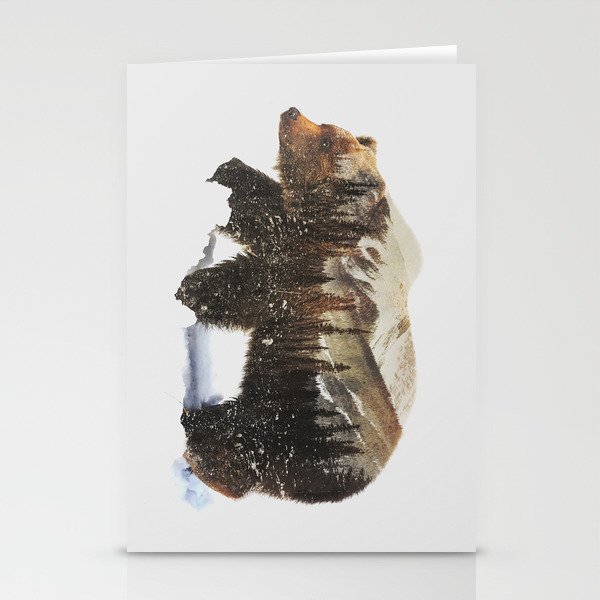 Arctic Grizzly Bear Stationery Cards
