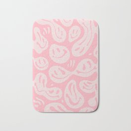 Pinkie Melted Happiness Bath Mat | Modern, Liquify, Smile, Smiley, Popart, Retro, Graphicdesign, Maximalist, Abstract, Minimalist 
