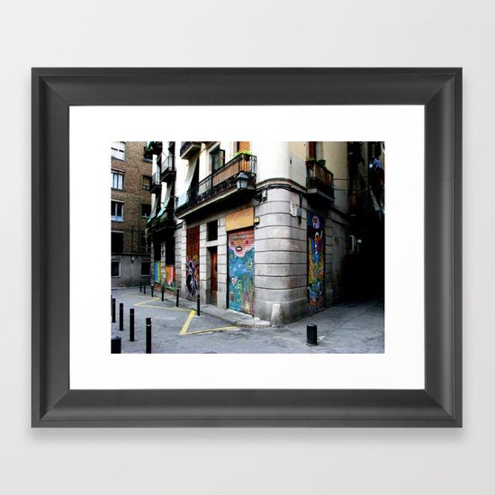 Street Corner Framed Art Print