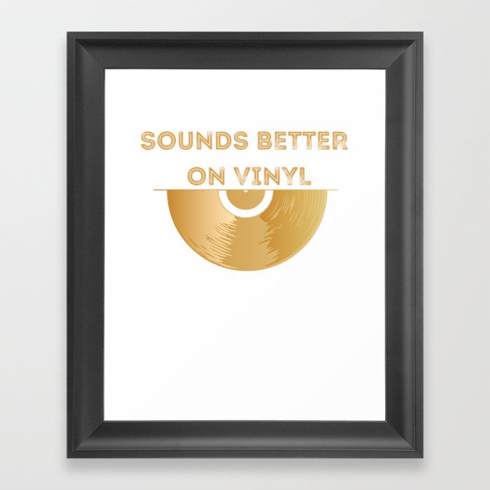 Vinyl Girl Record Turntable DJ Music Player Framed Art Print