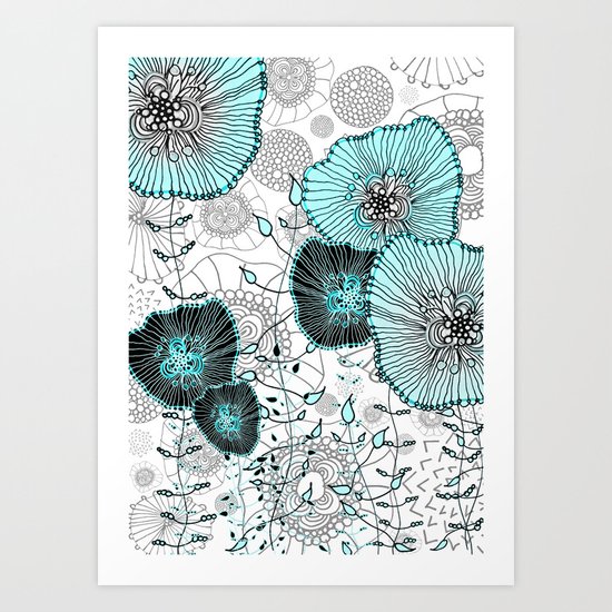 MYSTIC GARDEN MINT Art Print