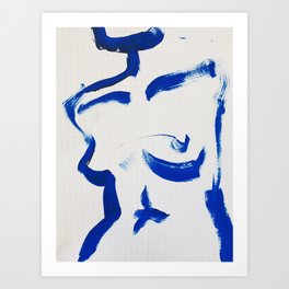 Blue Nude III Art Print