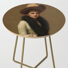 Portrait of Sonia, 1890 by Henri Fantin-Latour Side Table