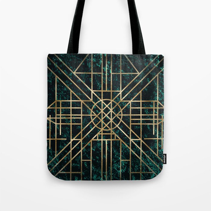 Art Deco design - velvet geo X Tote Bag