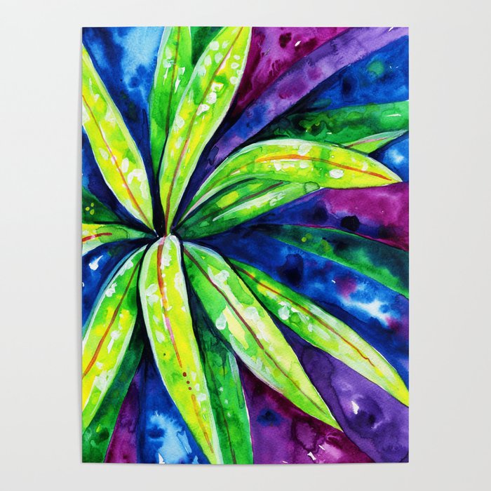 Croton - Tropical Leaves Poster
