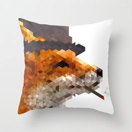 Gentlemen's instinct # Fox Throw Pillow