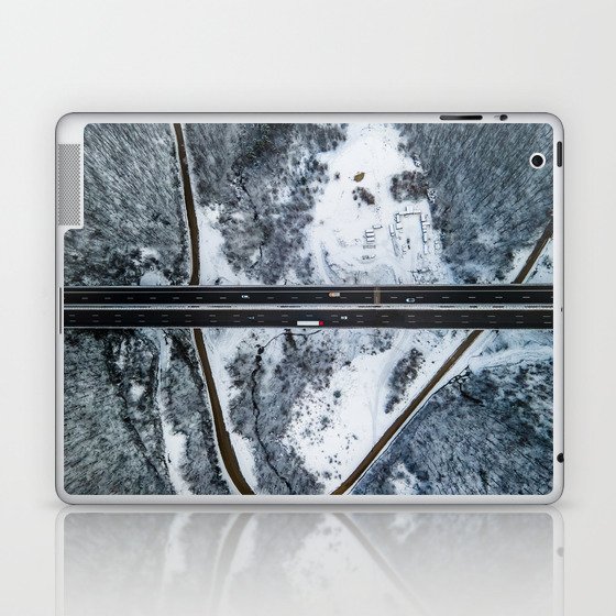 Highway from above Laptop & iPad Skin