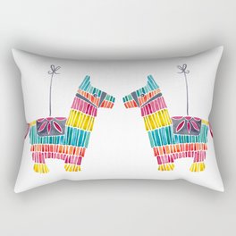 Mexican Donkey Piñata – CMYK Palette Rectangular Pillow