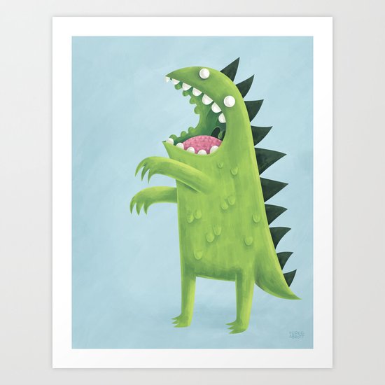 Rawr Art Print