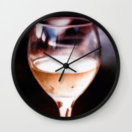Wine Glass Reflection Wall Clock
