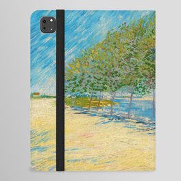 By the Seine, 1887 by Vincent van Gogh iPad Folio Case