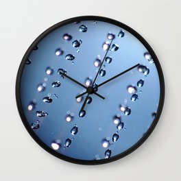 Very pure water | Water droplets | Fresh Water | Clean Water | Water Spray | Abstract Wall Clock