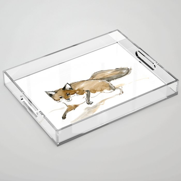 Running fox Acrylic Tray