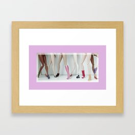 Perfect legs Framed Art Print