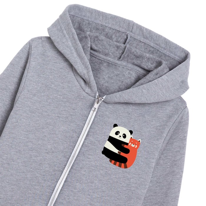 Panda Hugs Kids Zip Hoodie