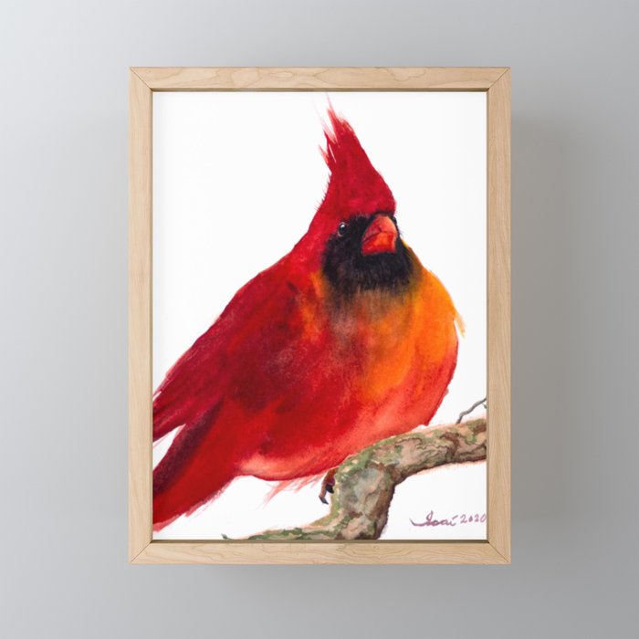 Cardinal Framed Mini Art Print